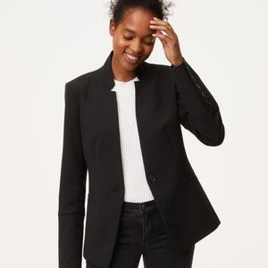 LOFT Doubleweave Notched Blazer